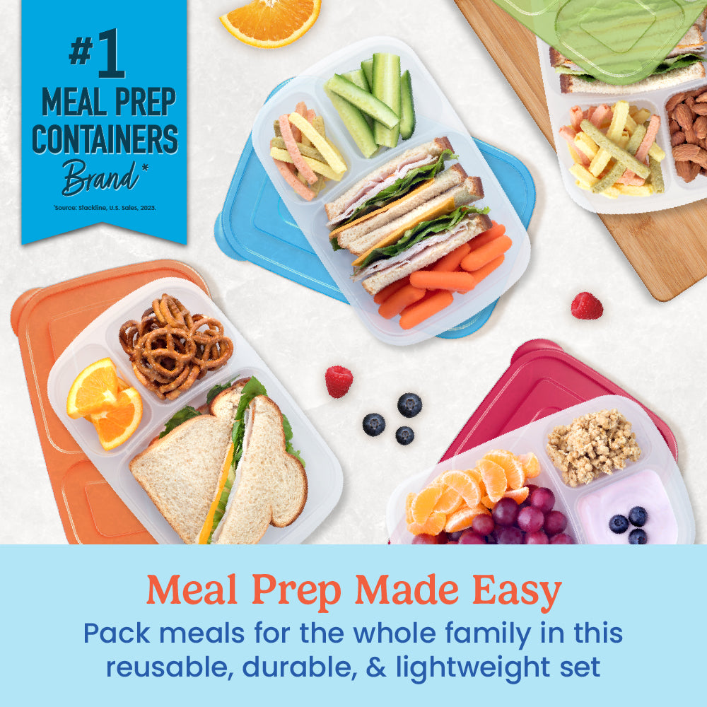 Bentgo Easyboxes 3-Compartment Food Containers 8-Piece Set - Image 2