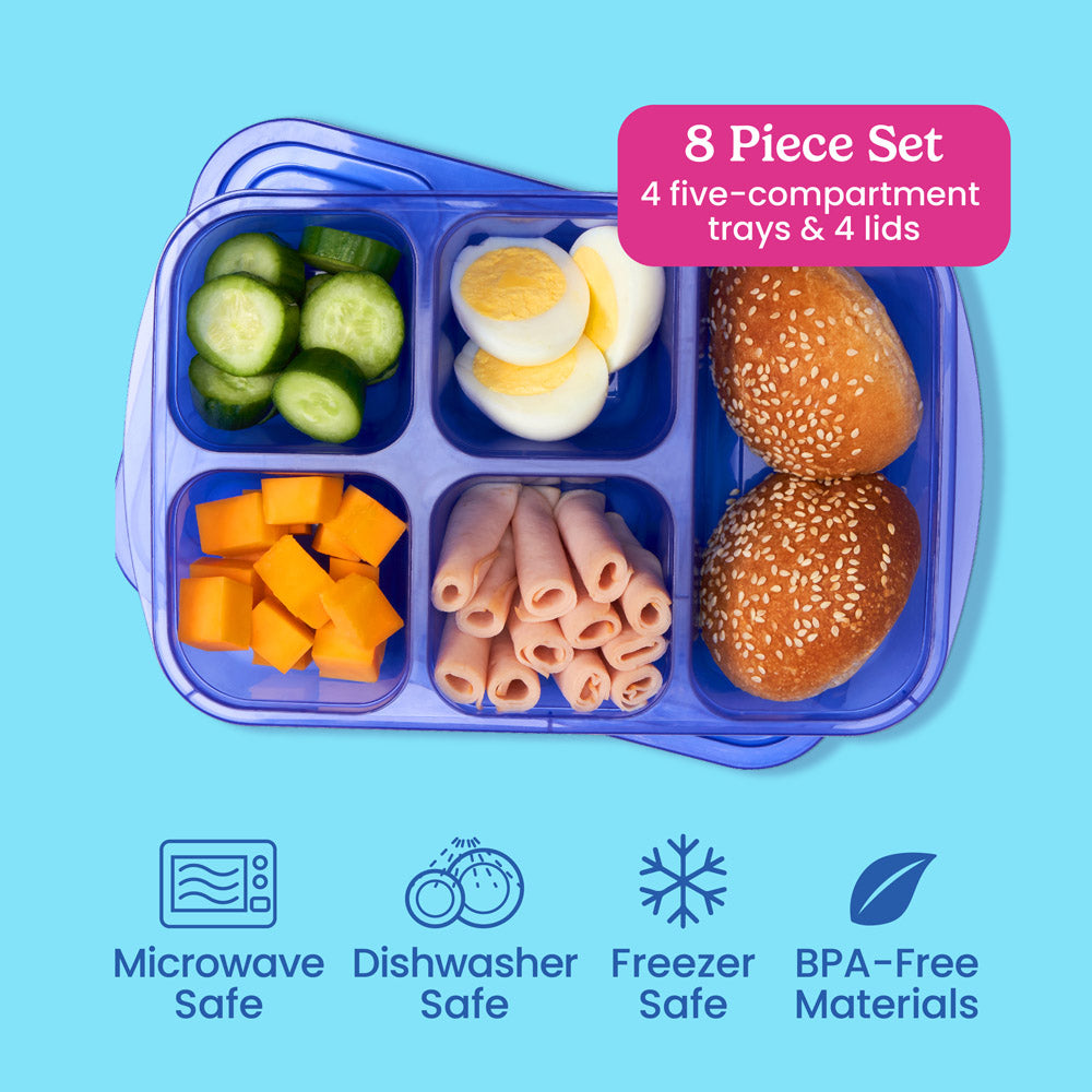 Bentgo Easyboxes 5-Compartment Food Containers 8-Piece Set - Image 12