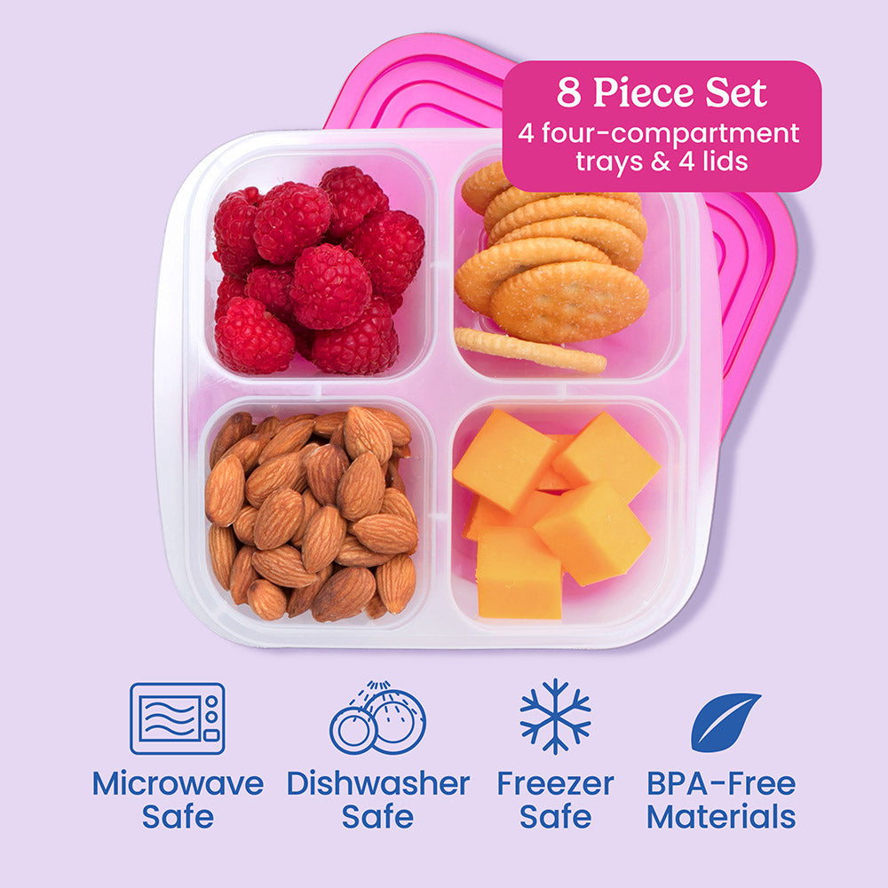 Bentgo Easyboxes 4-Compartment Snack Containers 8-Piece Set - Image 12
