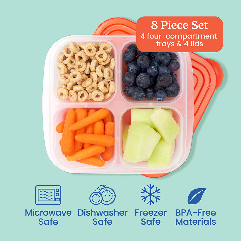 Bentgo Easyboxes 4-Compartment Snack Containers 8-Piece Set - Image 3