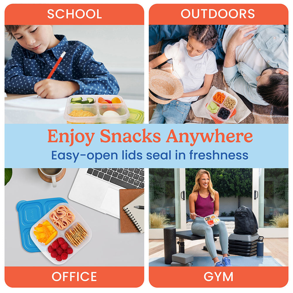 Bentgo Easyboxes 4-Compartment Snack Containers 8-Piece Set - Image 6