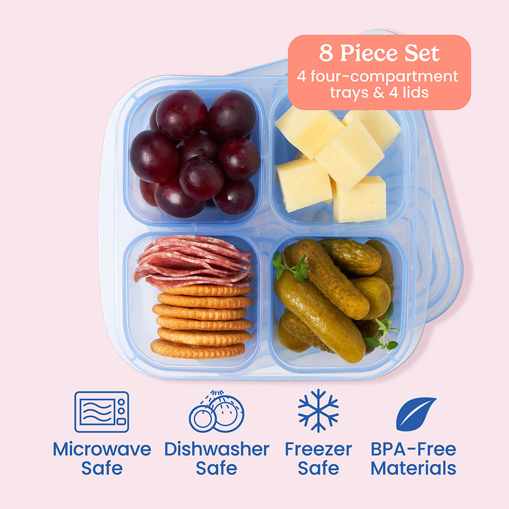 Bentgo Easyboxes 4-Compartment Snack Containers 8-Piece Set - Image 30
