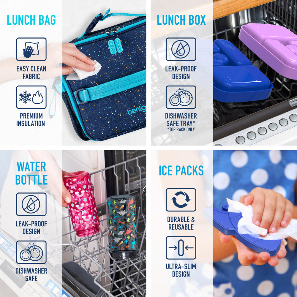 Bentgo Kids Prints Lunch 5-Piece Set with Ice Packs - Image 15