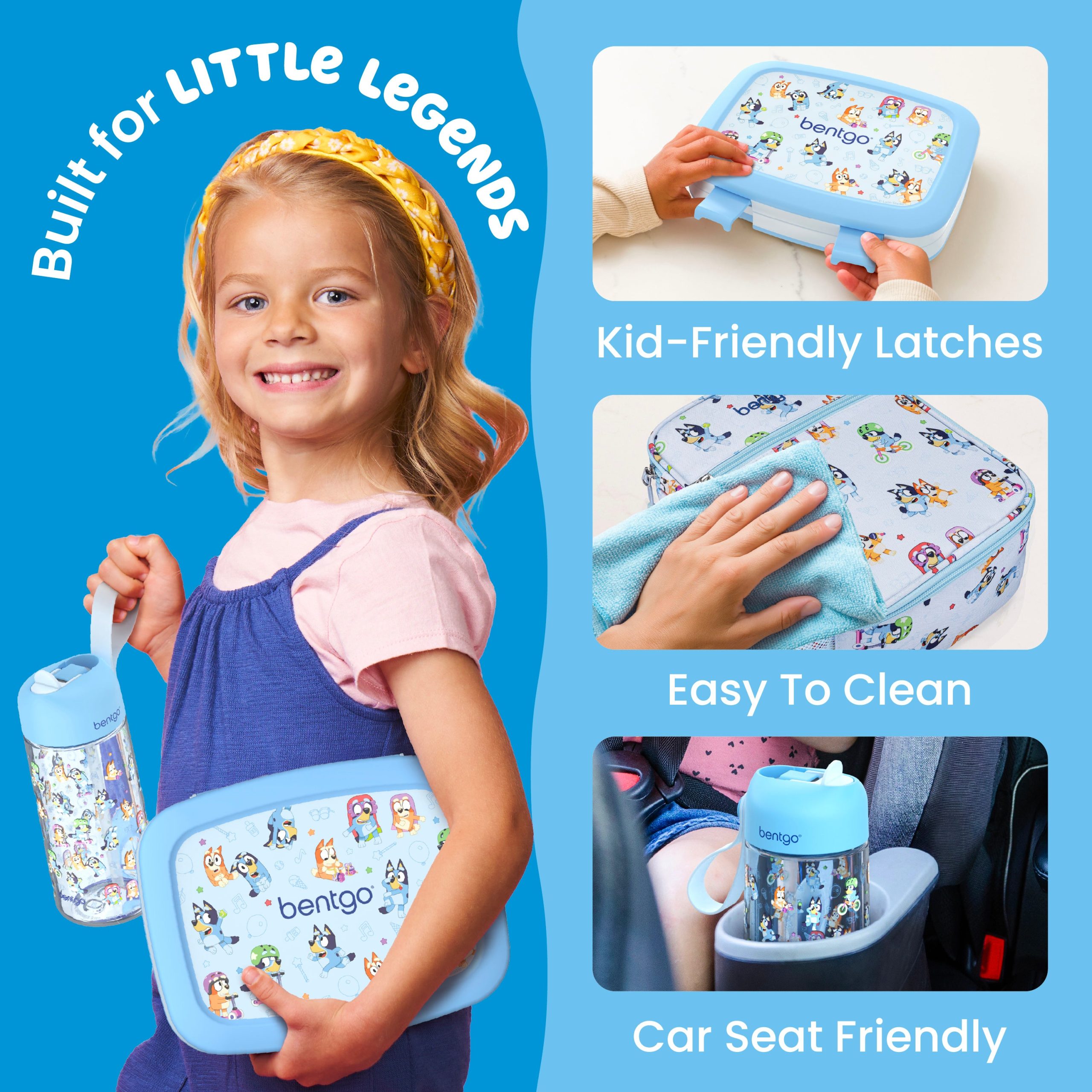 Bentgo + Bluey Kids Prints 5-Piece Lunch Box Set - Image 5