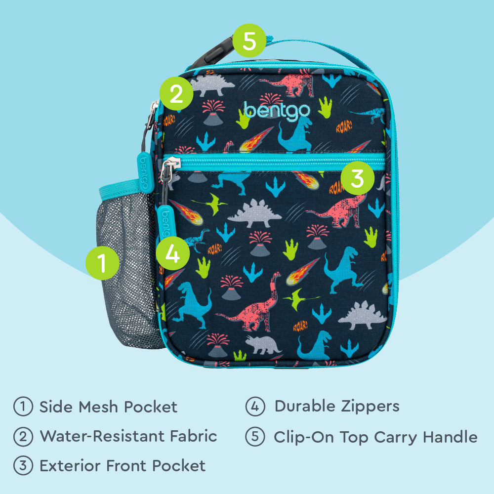 Bentgo Kids Snap & Go Lunch Box. Insulated Lunch Tote. & Ice Packs - Image 6