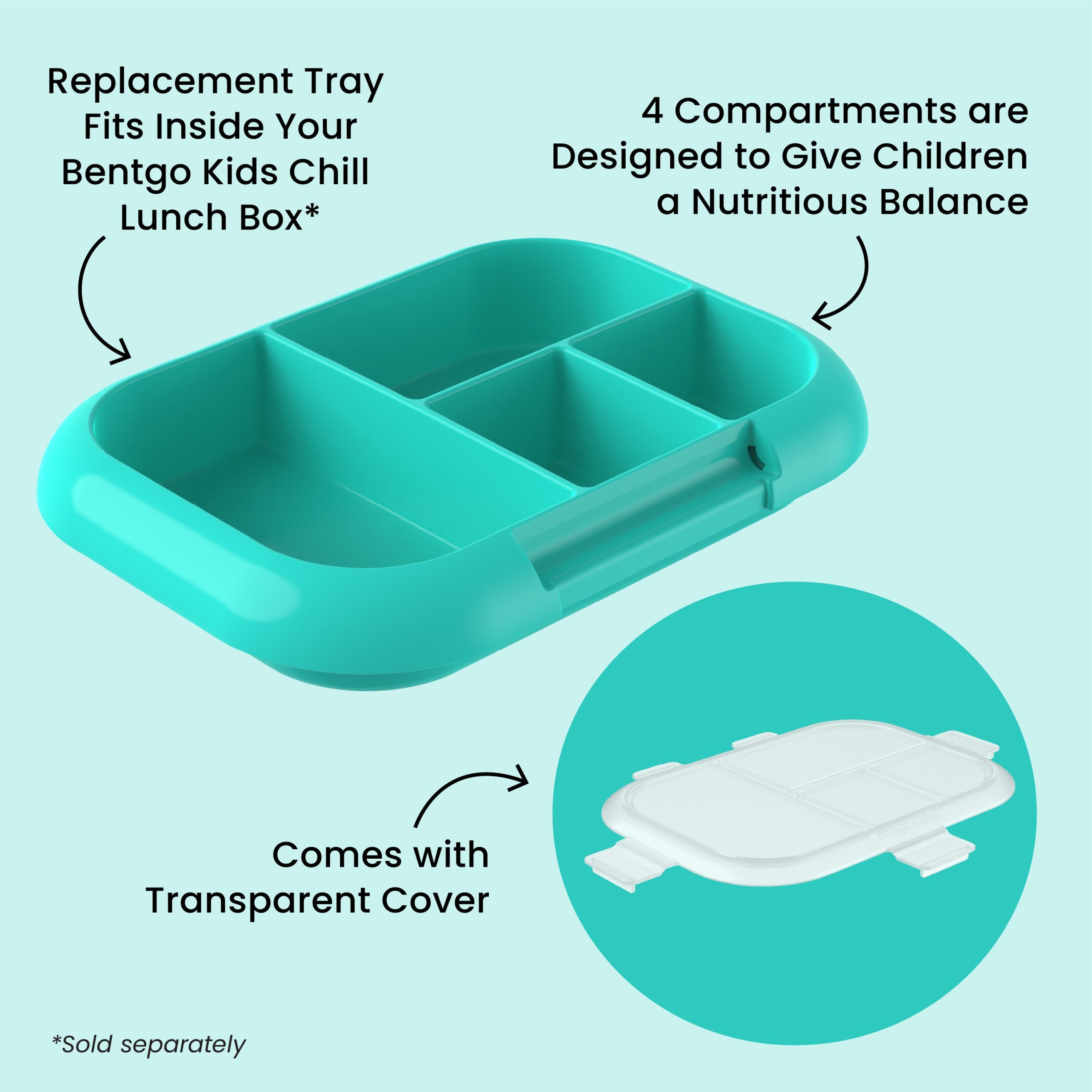Bentgo Chill Kids Tray with Transparent Cover - Image 28