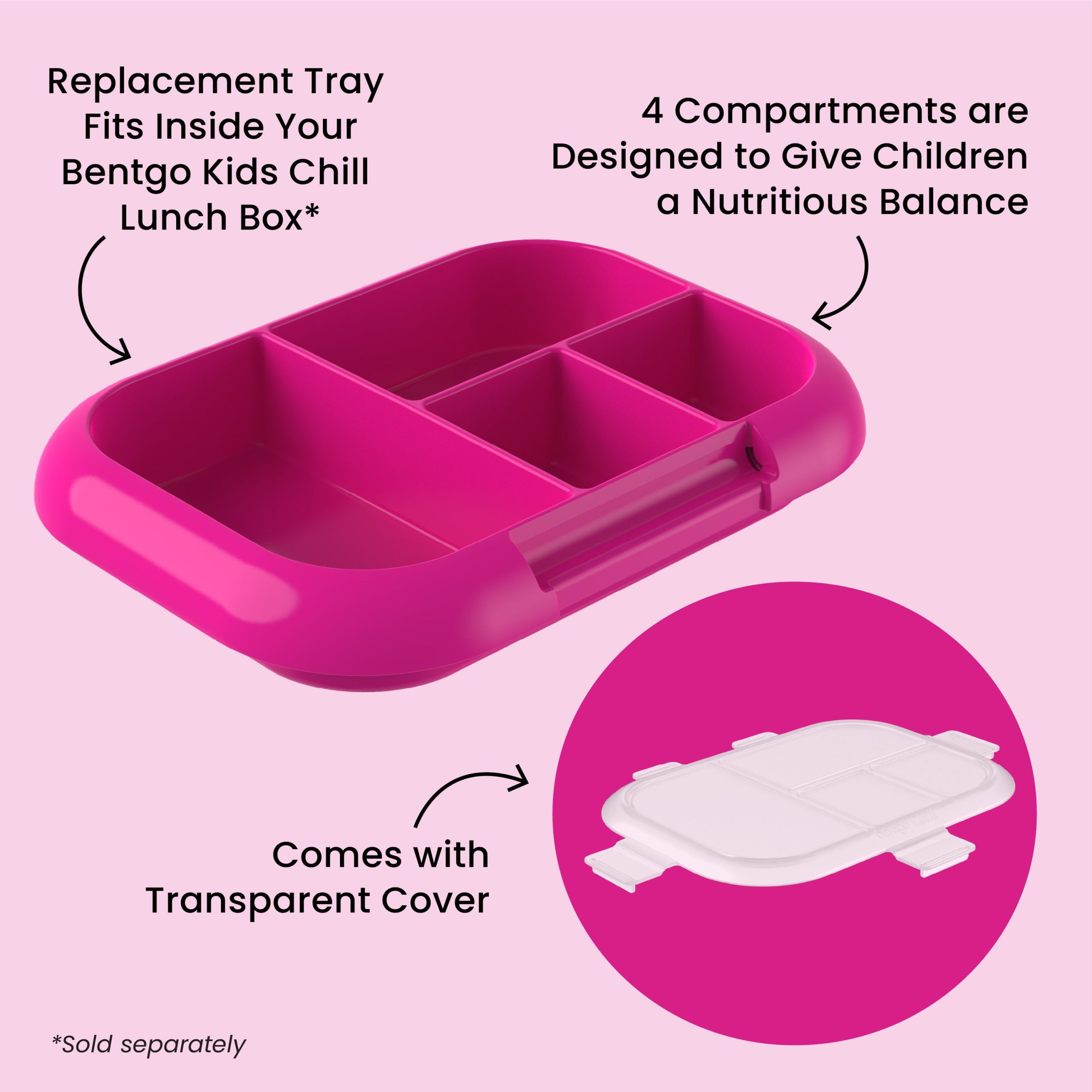 Bentgo Chill Kids Tray with Transparent Cover - Image 8