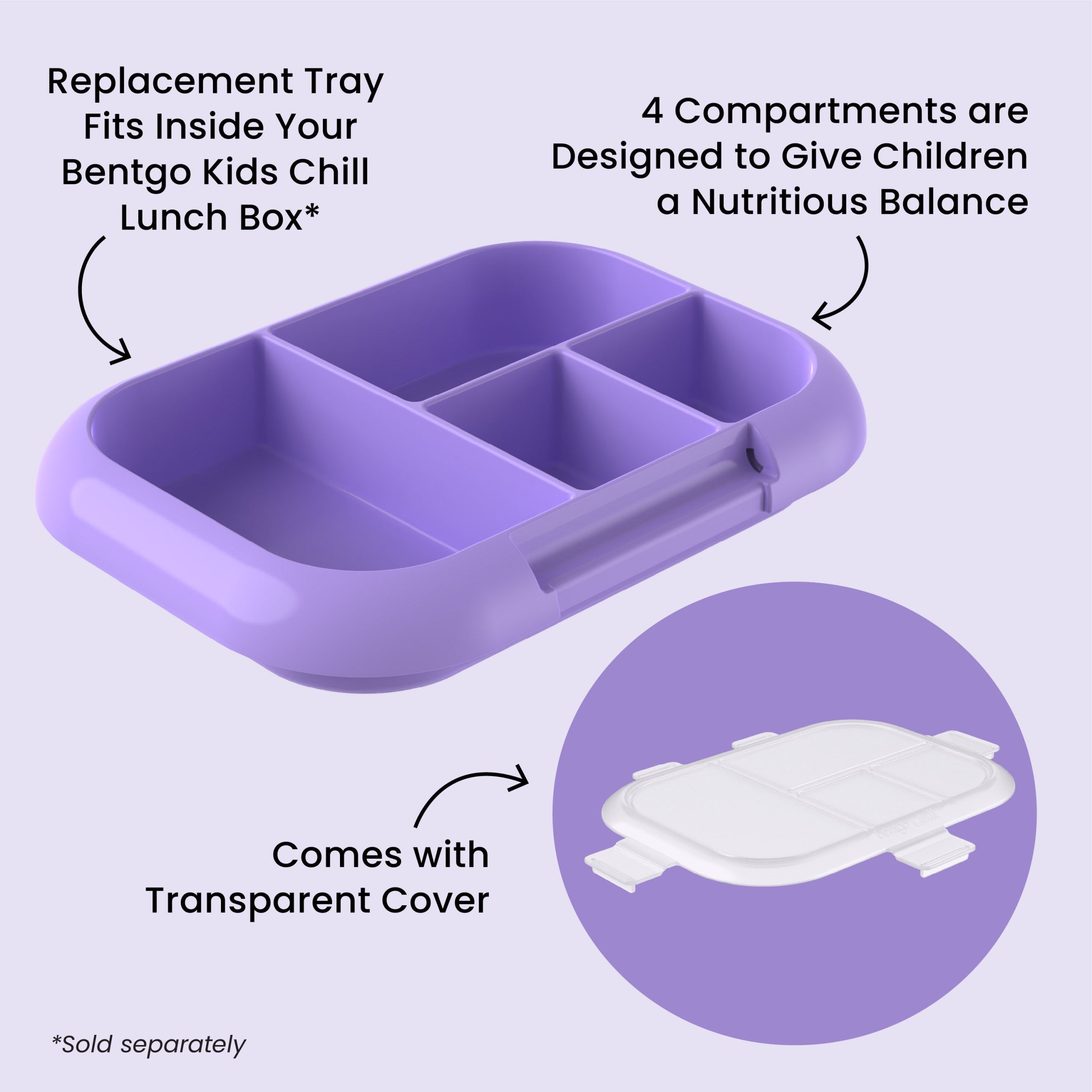 Bentgo Chill Kids Tray with Transparent Cover - Image 20