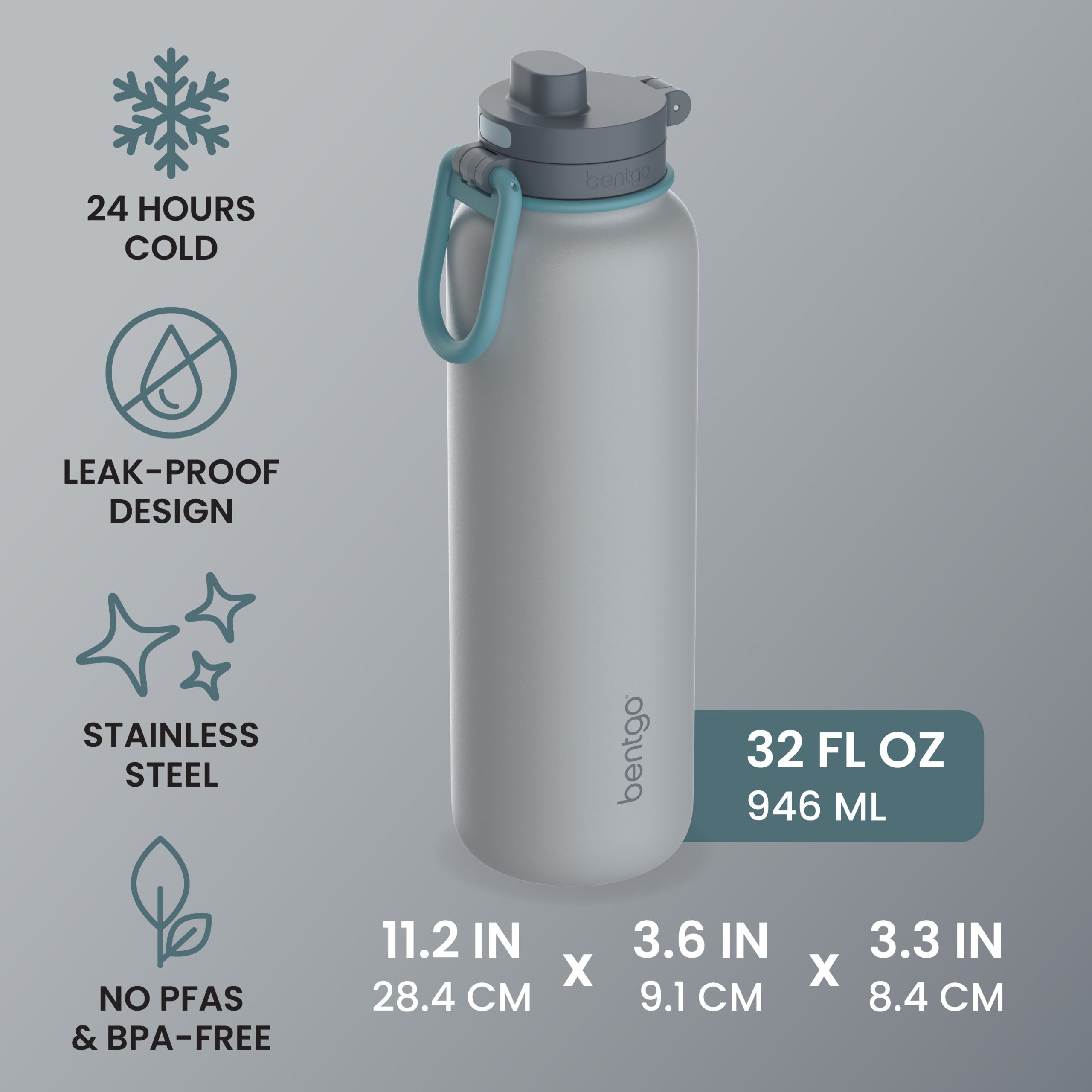 Bentgo Flip 2-in-1 Water Bottle (32 fl oz) - Image 27