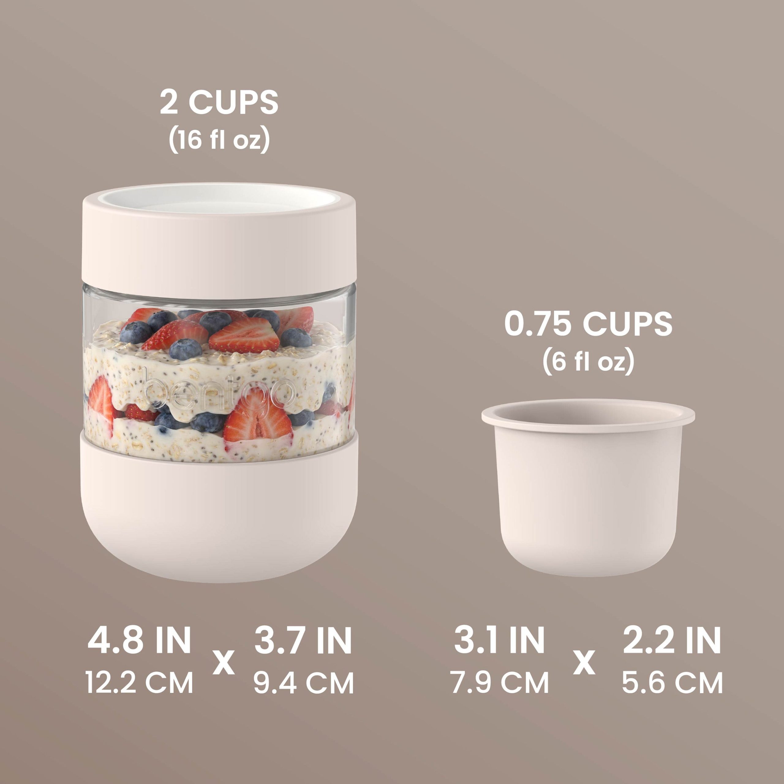 Bentgo Leak-Proof Glass Food Jars. Boots. & Inner Cup (16 fl oz Jars) - Image 6