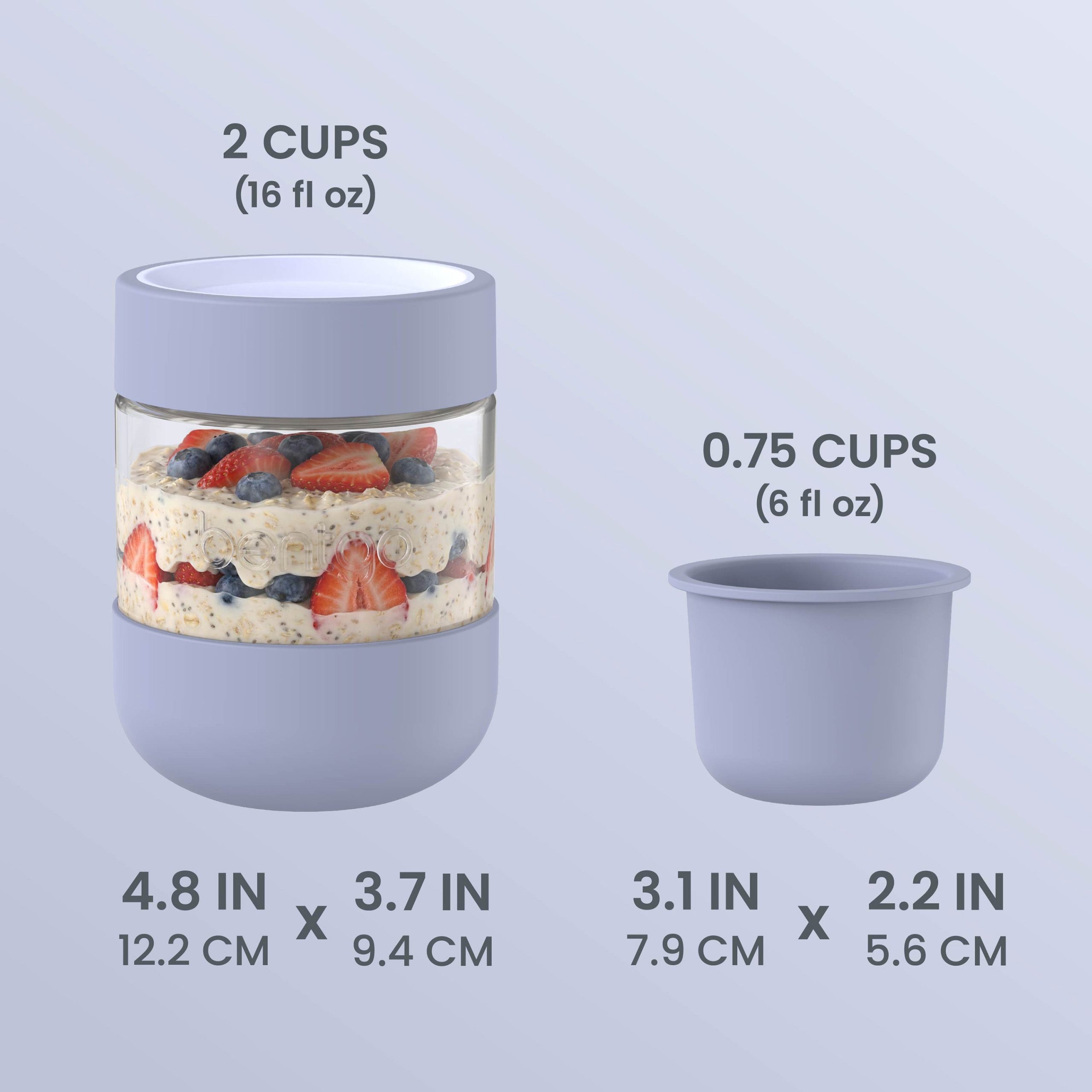 Bentgo Leak-Proof Glass Food Jars. Boots. & Inner Cup (16 fl oz Jars) - Image 13