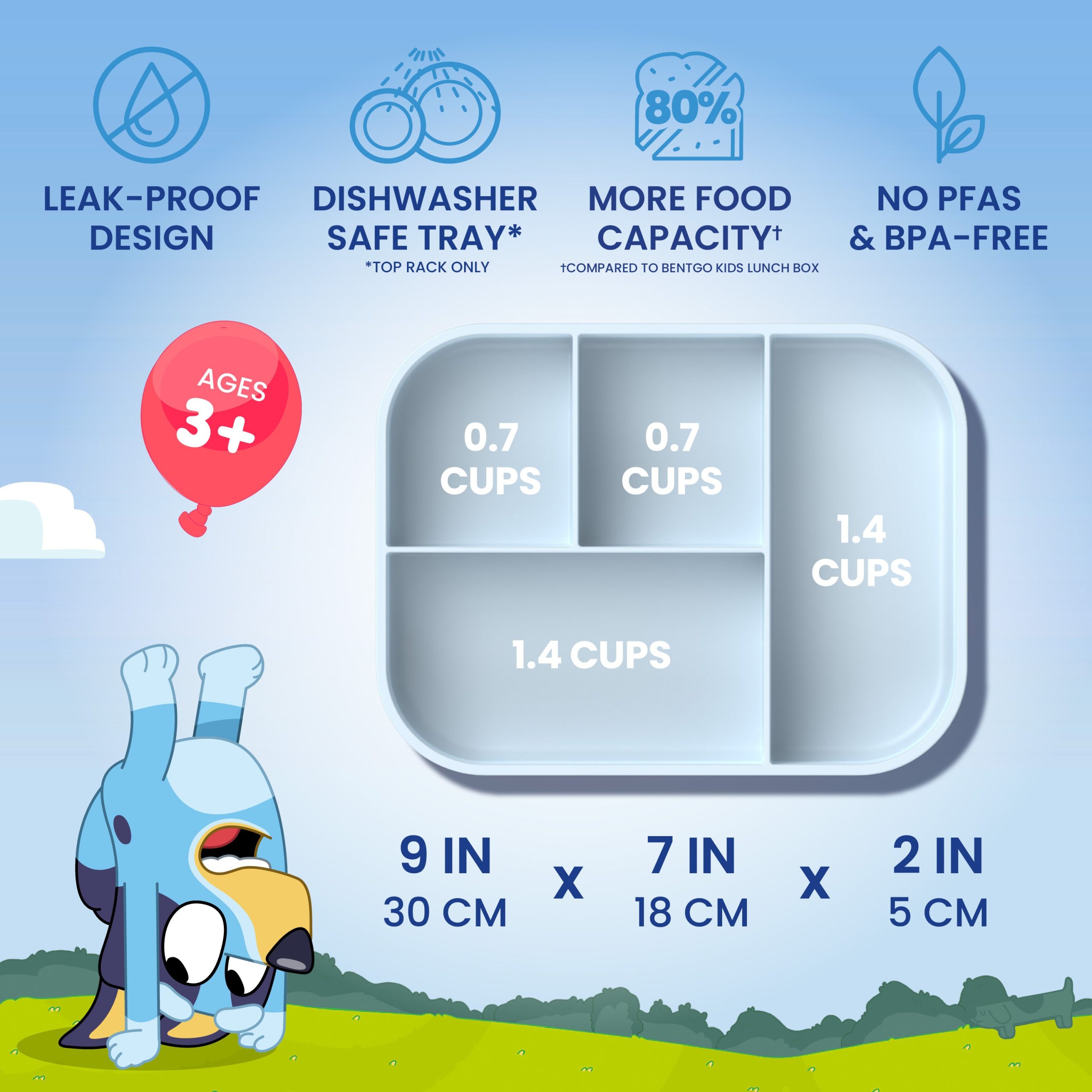 Bentgo + Bluey Kids Snap & Go Lunch Box - Image 3