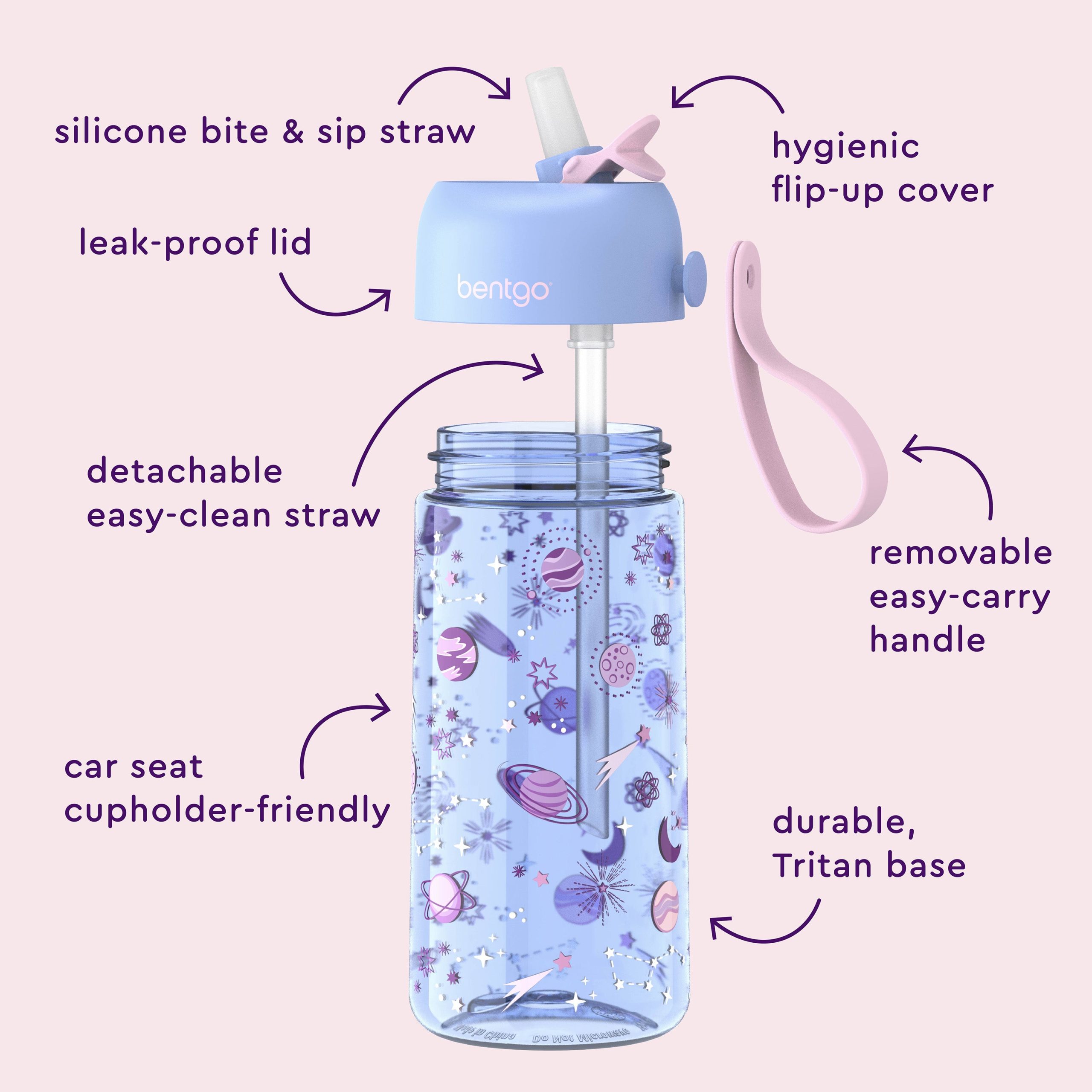 Bentgo Kids Prints Water Bottle (2-Pack) - Image 13