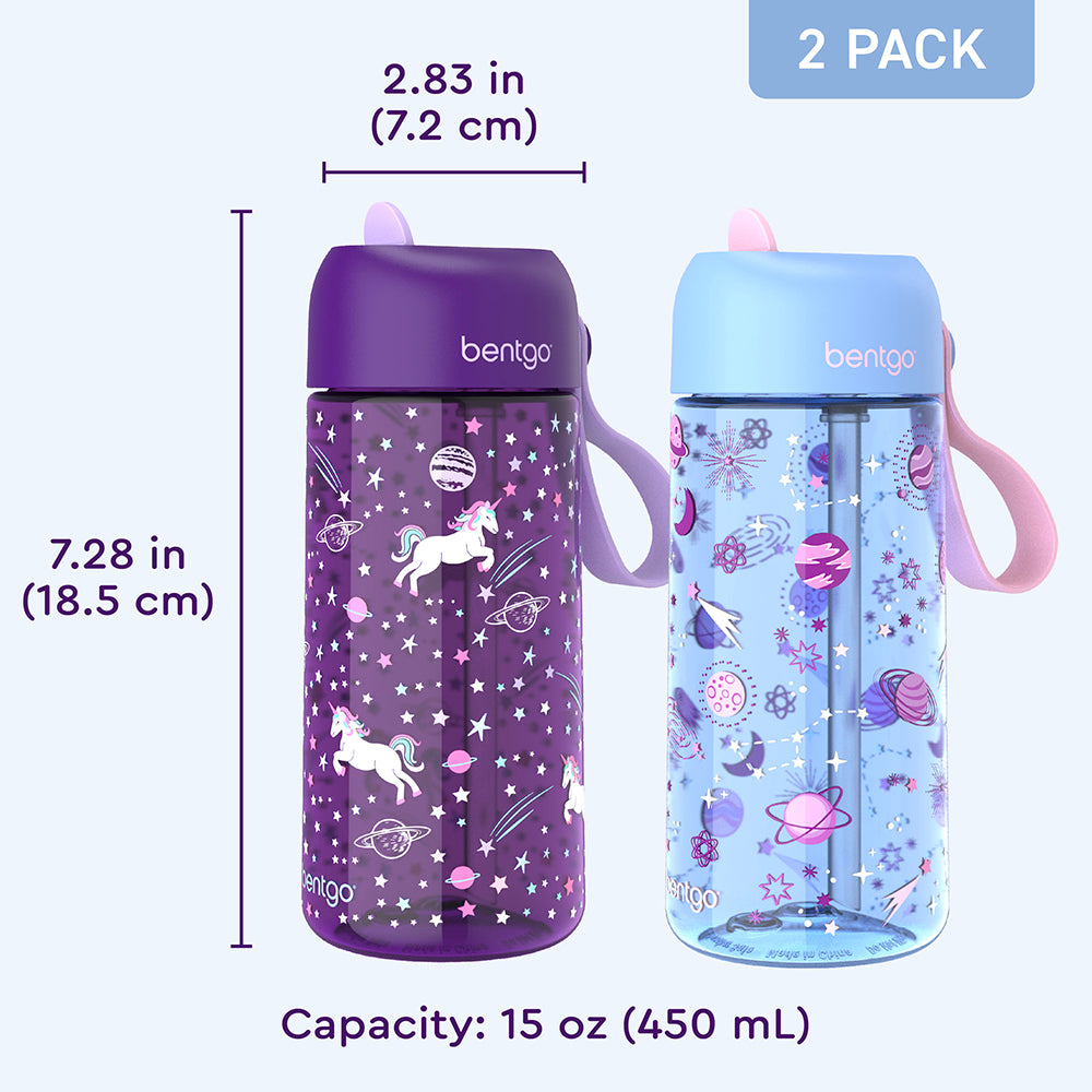 Bentgo Kids Prints Water Bottle (2-Pack) - Image 14