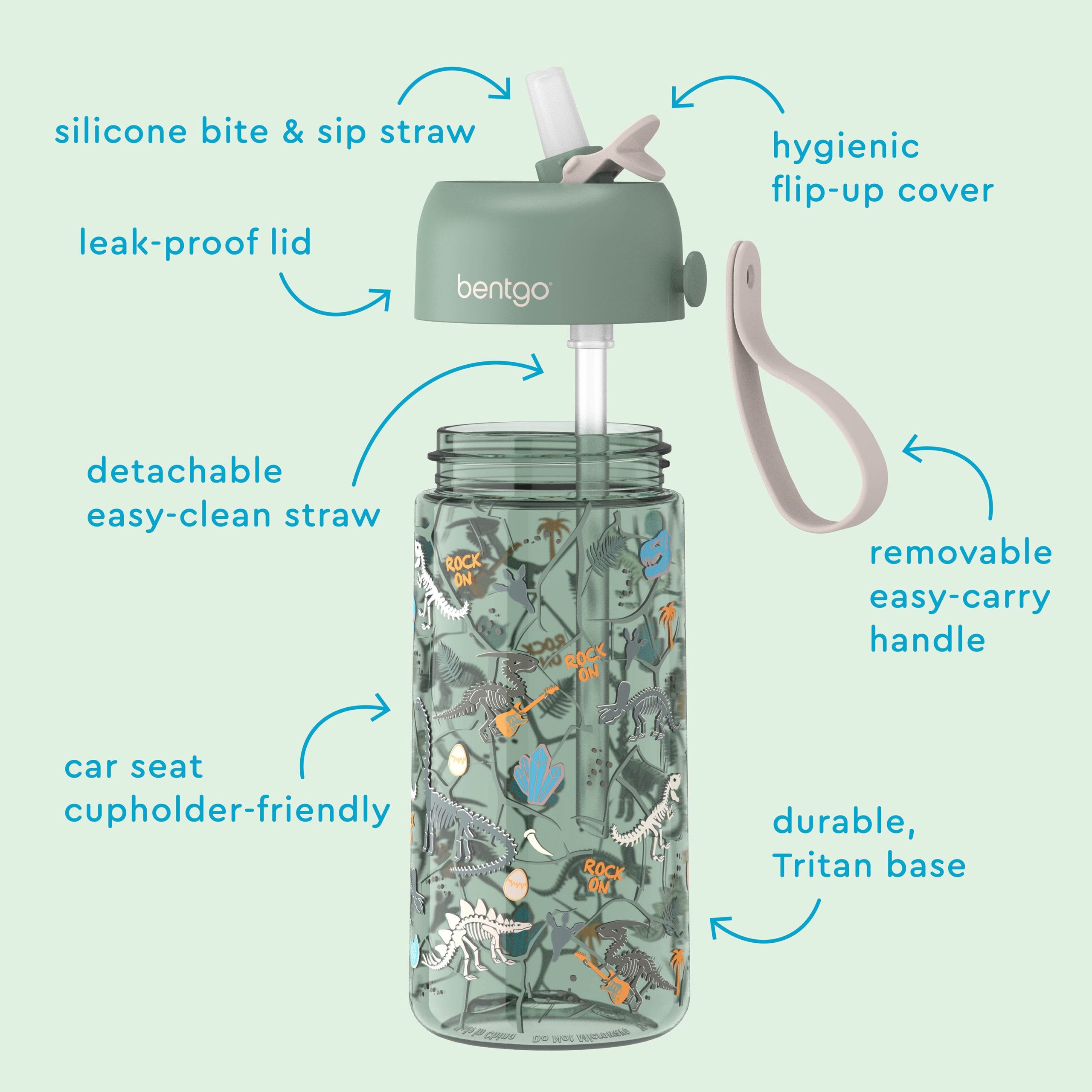 Bentgo Kids Prints Water Bottle (2-Pack) - Image 6