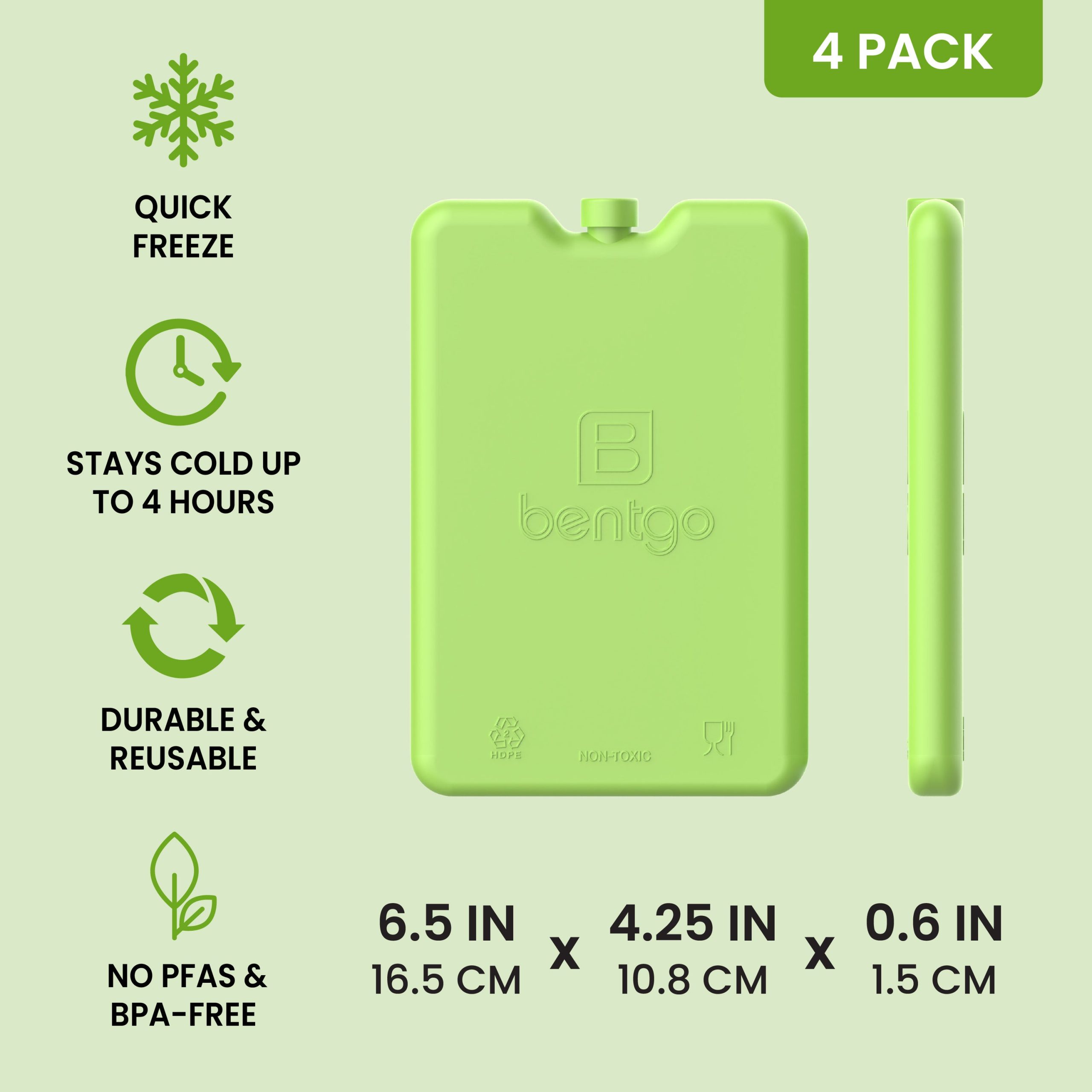 Bentgo Chillers Reusable Ice Packs (4-Pack) - Image 3