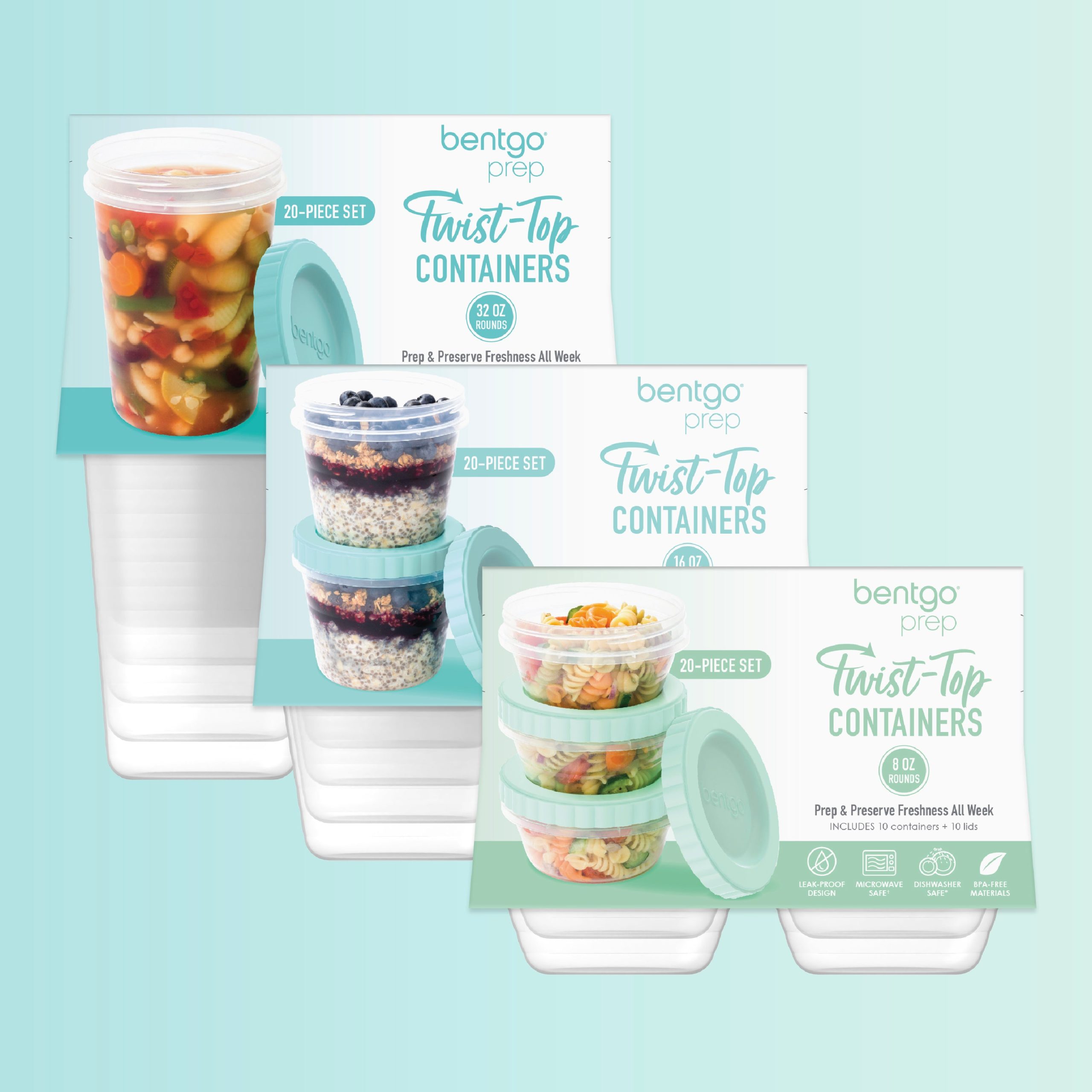 Bentgo Prep Twist-Top Containers (60-Piece) - Image 7