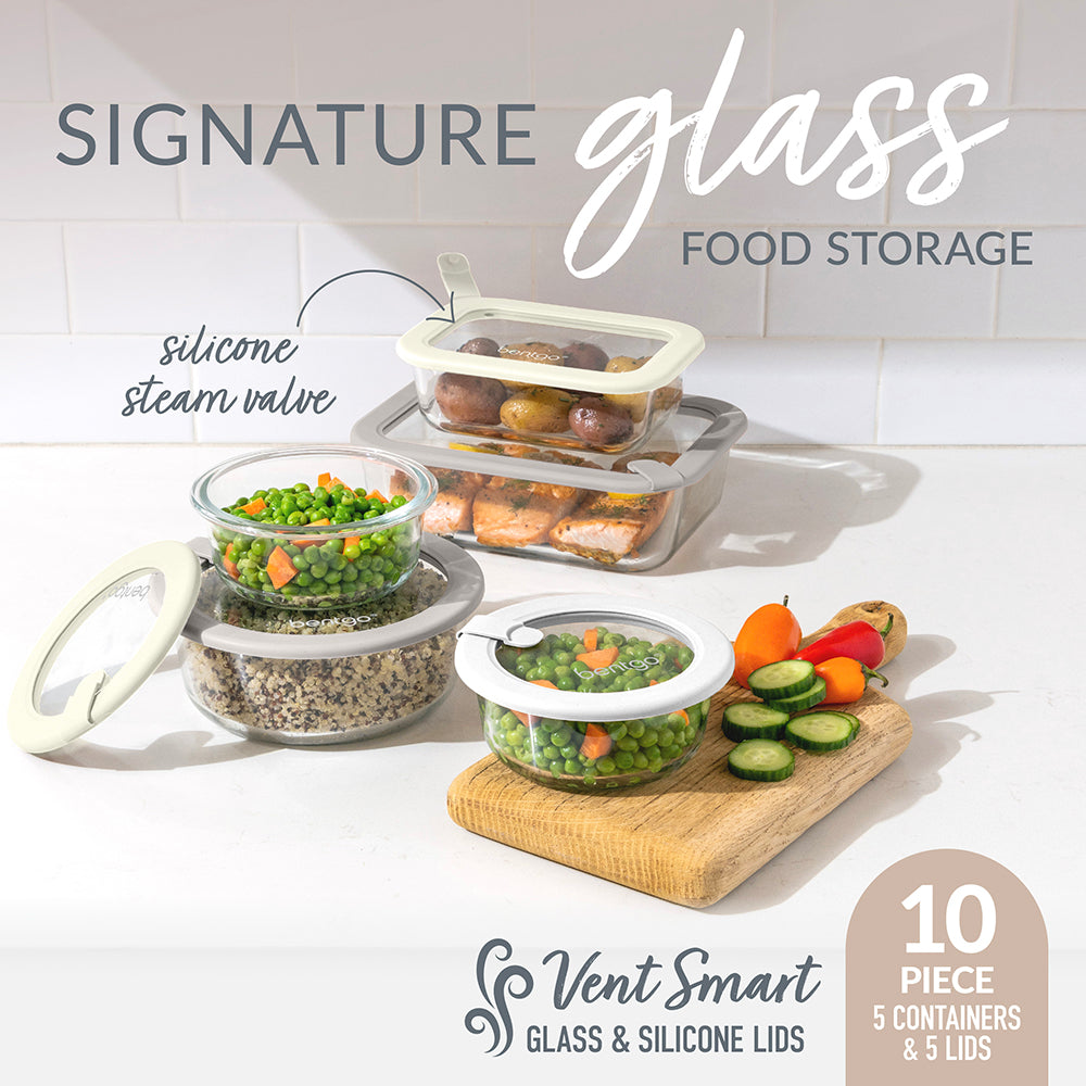 Bentgo Signature Glass Food Storage Set (10-Piece) - Image 2