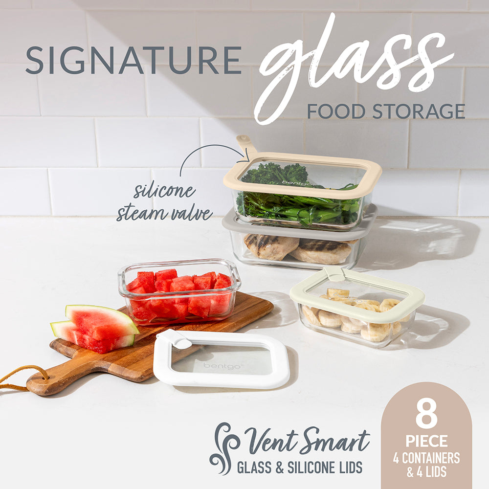 Bentgo Signature Glass Food Storage Set (8-Piece) - Image 2
